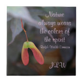 De kleuren van de gedistilleerde Natuur citeren ke Tegeltje (Voorkant)