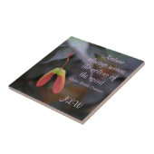 De kleuren van de gedistilleerde Natuur citeren ke Tegeltje (Zijkant)