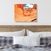 De kleuren van de golf canvas afdruk (Insitu (Slaapkamer))