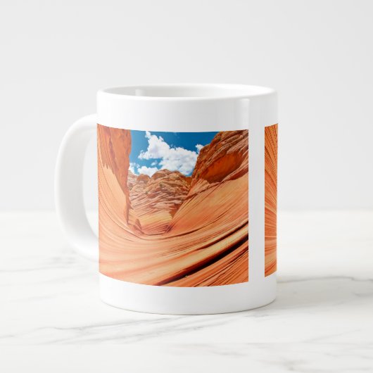 De kleuren van de golf grote koffiekop (Links)