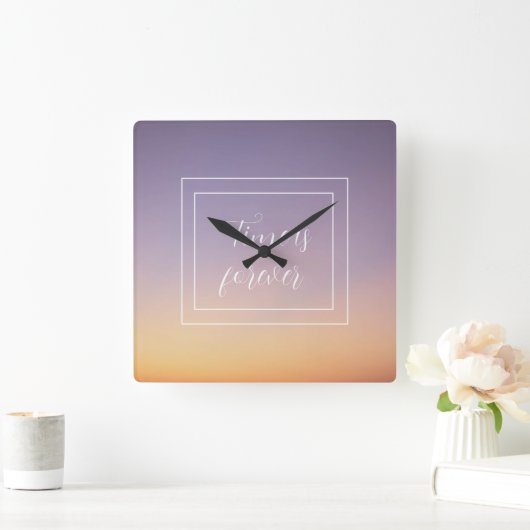 De kleuren van de hemel zijn voor altijd vierkante klok (Huis)