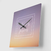 De kleuren van de hemel zijn voor altijd vierkante klok (Hoek)