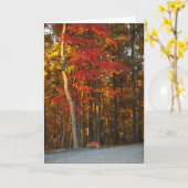 De Kleuren van de herfst helderen Om het even Kaart (Gele Bloem)