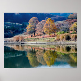 De kleuren van de herfst poster