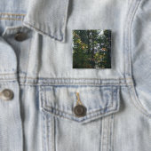 De kleuren van de herfstbomen vierkante button 5,1 cm (In situ)