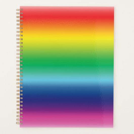 De kleuren van de homo's van de Pride regenboog zi Planner (Voorkant)