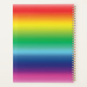 De kleuren van de homo's van de Pride regenboog zi Planner (Achterkant)