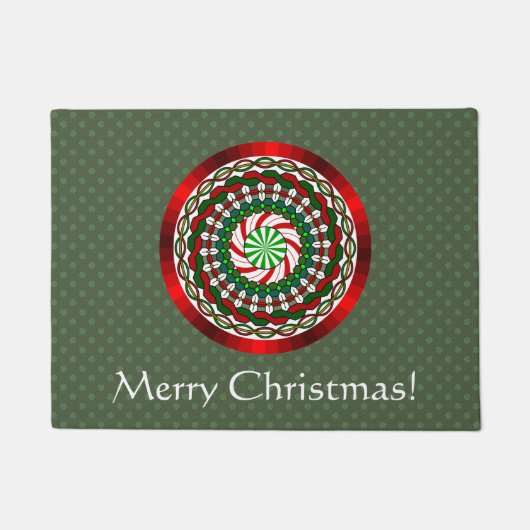 De kleuren van de kerstdeurmat deurmat (Voorkant)