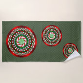 De kleuren van de kerstkeuken strandlaken (Voorkant)