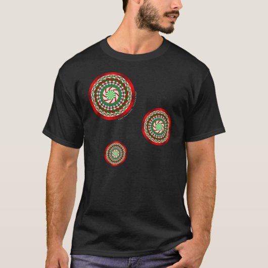 De kleuren van de kerstMannen donker Shirt (Voorkant)