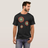 De kleuren van de kerstMannen donker Shirt (Voorkant volledig)