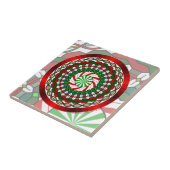 De kleuren van de kersttegel tegeltje (Zijkant)