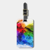 De kleuren van de Liefde zijn een Pitbull Bagagelabel (Voorkant verticaal)