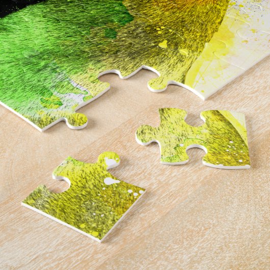 De kleuren van de Liefde zijn een Pitbull Legpuzzel (Zijkant)