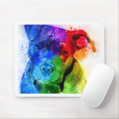 De kleuren van de Liefde zijn een Pitbull Muismat (Met muis)