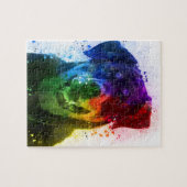 De kleuren van de liefde zijn een rottweiler legpuzzel (Horizontaal)