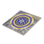 De kleuren van de nieuwjaarstabel tegeltje (Zijkant)