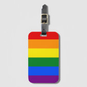De kleuren van de regenboog bagagelabel (Voorkant (verticaal))