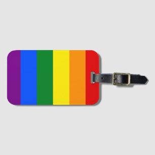 De kleuren van de regenboog bagagelabel