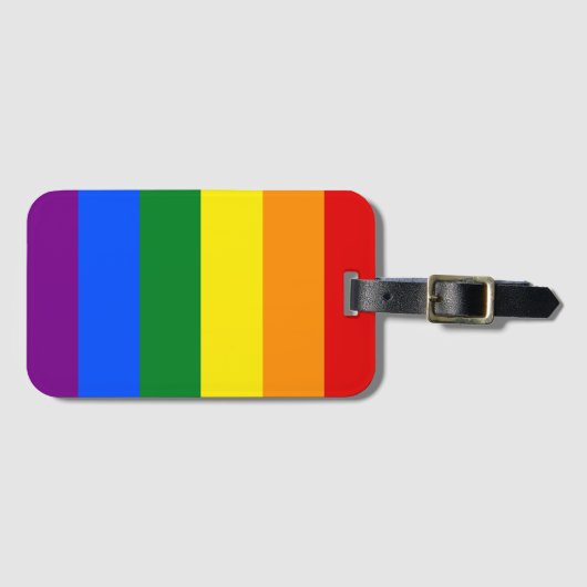 De kleuren van de regenboog bagagelabel (Voorkant (horizontaal))