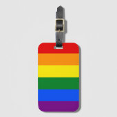 De kleuren van de regenboog bagagelabel (Voorkant (verticaal))