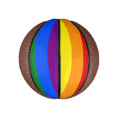 De kleuren van de regenboog basketbal (Verticaal)