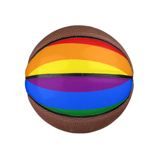 De kleuren van de regenboog basketbal (Voorkant)