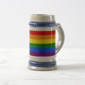 De kleuren van de regenboog bierpul (Voorkant rechts)