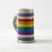 De kleuren van de regenboog bierpul (Voorkant links)