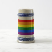 De kleuren van de regenboog bierpul (Center)