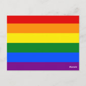 De kleuren van de regenboog briefkaart (Achterkant)