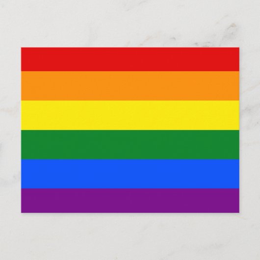 De kleuren van de regenboog briefkaart (Voorkant)