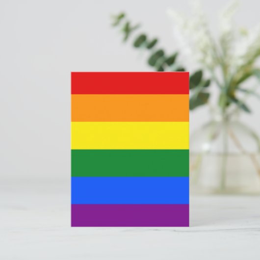 De kleuren van de regenboog briefkaart (Staand voorkant)