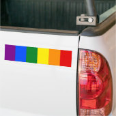 De kleuren van de regenboog bumpersticker (Op Truck)