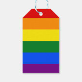 De kleuren van de regenboog cadeaulabel (Achterkant)
