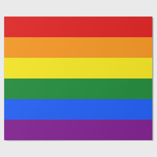 De kleuren van de regenboog cadeaupapier (Vlak)