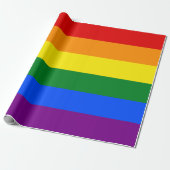 De kleuren van de regenboog cadeaupapier (Uitgerold)