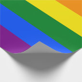 De kleuren van de regenboog cadeaupapier (Hoek)