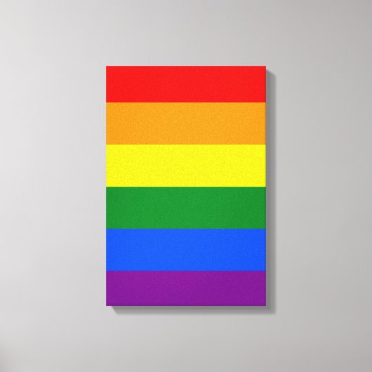 De kleuren van de regenboog canvas afdruk (Voorkant)