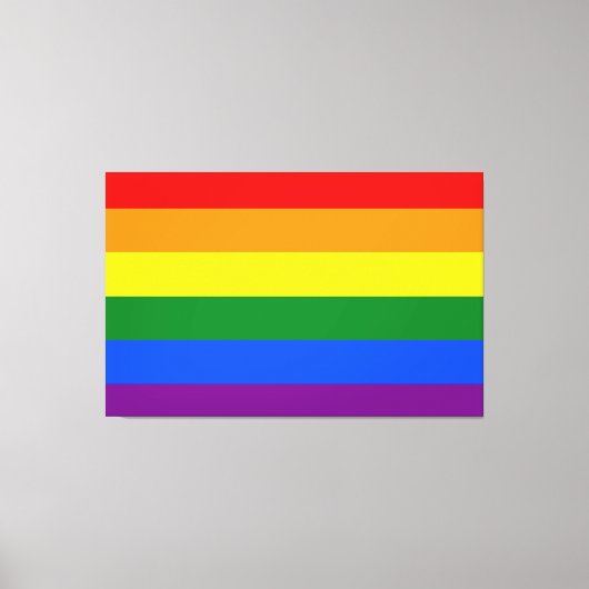 De kleuren van de regenboog canvas afdruk (Voorkant)