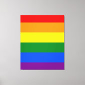 De kleuren van de regenboog canvas afdruk (Voorkant)