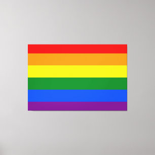 De kleuren van de regenboog canvas afdruk