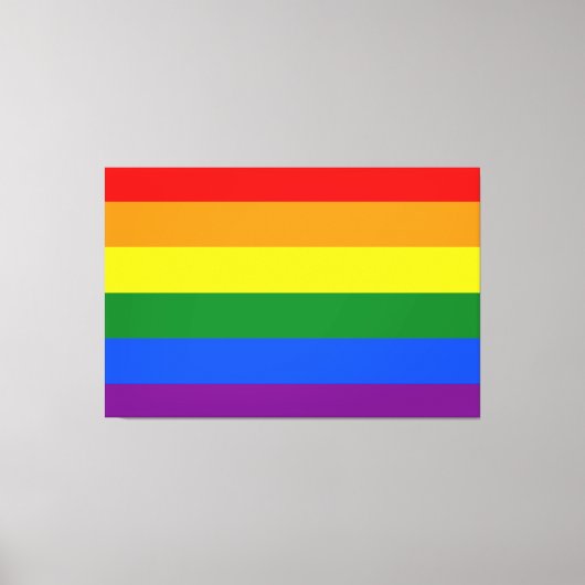 De kleuren van de regenboog canvas afdruk (Voorkant)