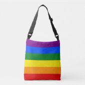 De kleuren van de regenboog crossbody tas (Voorkant)