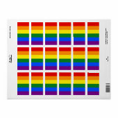 De kleuren van de regenboog etiket (Full Sheet)