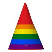De kleuren van de regenboog feesthoedjes (Rechts)