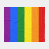 De kleuren van de regenboog fleece deken (Voorkant (Horizontaal))