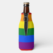 De kleuren van de regenboog flesjeskoeler (Fles Achterkant)