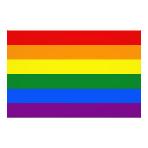 De kleuren van de regenboog foto afdruk