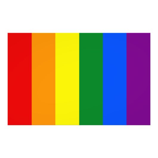 De kleuren van de regenboog foto afdruk (Voorkant)